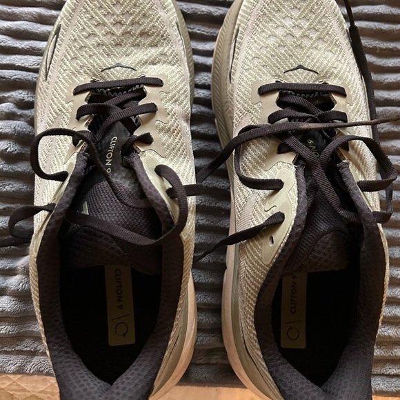 Hoka Cream and Black Athletic Shoes - Picture 3 of 5